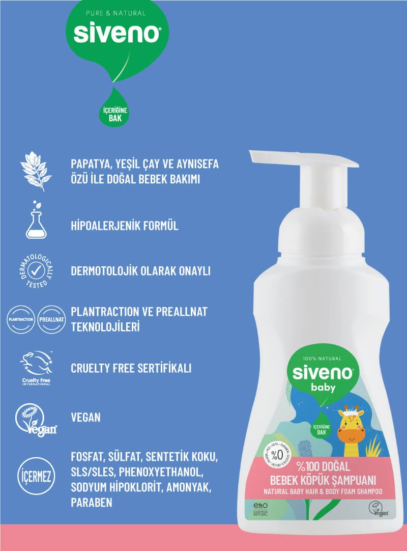 Siveno Bebek Şampuanı Bilgi