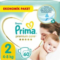 Prima Premium Care 2 Numara Bebek Bezi 60 adet