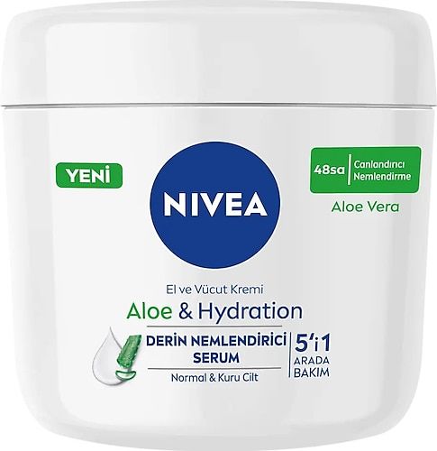 Nivea Aloe Vera El ve Vücut Bakım Kremi 400 ML
