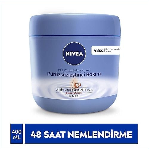 Nivea Yoğun Pürüzsüzleştirici El ve Vücut Bakım Kremi 400 ml