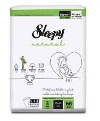Sleepy Natural Bebek Bezi 3 Numara 68'li