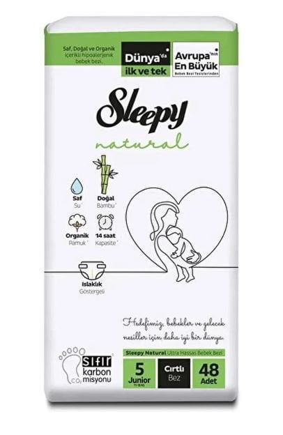 Sleepy Natural Bebek Bezi 5 Numara 48'li