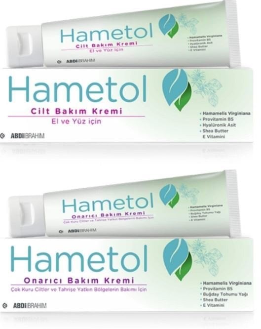 Hametol Cilt Bakım Kremi 30 Gr + Onarıcı Bakım Kremi 30 Gr