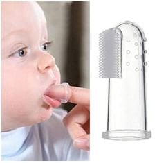 Smiley Baby 0-3 Yaş Silikon Parmak Diş Fırçası Pembe