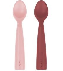 Oioi Nam Nam Silikon Kaşık 2'li Velvet-Pembe