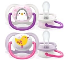 Philips Avent SCF080/06 Ultra Air Animals Kız 0-6 Ay 2'li Emzik