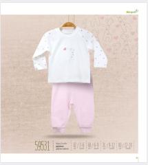 Organik Bebek Pijama Takımı Giraffe