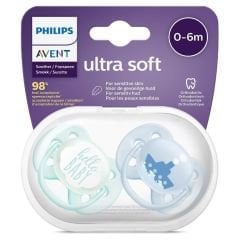 Philips Avent SCF222/01 Ultra Soft 0-6 Ay 2'li Emzik Erkek