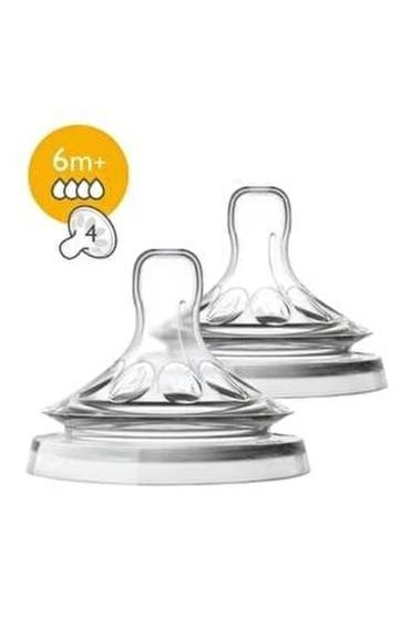 Philips Avent Natural Hızlı Akış 6 Ay+ 4 Delik Biberon Emziği