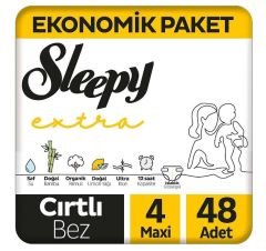 Sleepy Extra 4 Numara Maxi 48'li Bebek Bezi