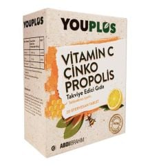 Youplus Vitamin C Çinko Propolis 20 Efervesan Tablet