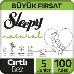 Sleepy Natural Bebek Bezi 5 Numara 100'lü