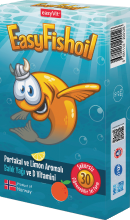 EasyFishoil Portakal ve Limon Aromalı Balık Yağı 30 Çiğnenebilir Form