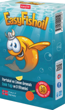 EasyFishoil Portakal ve Limon Aromalı Balık Yağı 30 Çiğnenebilir Form