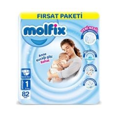 Molfix 1 Numara Yenidoğan Bebek Bezi 82'li