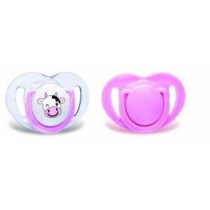 Mamajoo Ortodontik Silikon Emzik  0+ ay (Pembe İnek)