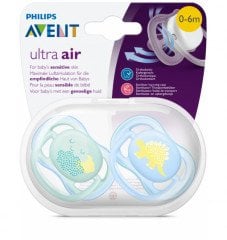 Avent Ultra Air Emzik Desenli Erkek 0-6 ay