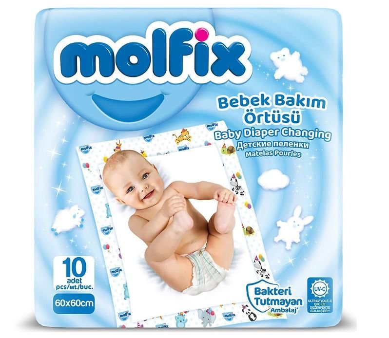 Molfix 10'lu Bebek Bakım Örtüsü