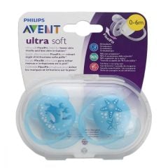 Avent Ultra Soft Desenli Emzik Erkek 0-6 ay