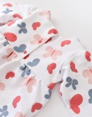 Biorganic Kız Bebek Elbise Wild Flowers Coral