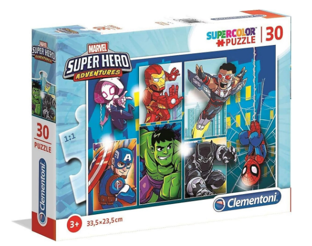 Clementoni 30 Parça Puzzle Super Hero