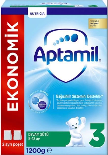 Aptamil 3 Devam Sütü 9-12 Ay 1200 gr
