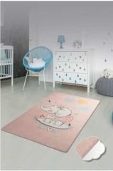 Çocuk ve Bebek Halısı Pembe Lovely 100x160 cm
