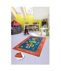 Çocuk ve Bebek Halısı Seksek Kırmızı 100x160 cm