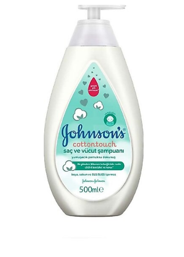 Johnson's Baby Cotton Touch Bebek Saç ve Vücut Şampuanı 500 ml