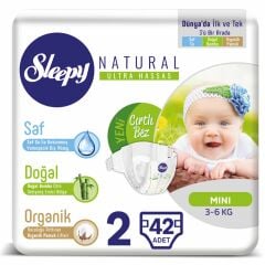Sleepy Natural Bebek Bezi 2 Numara 42'li