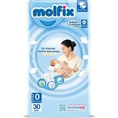 Molfix 0 Numara Prematüre Bebek Bezi 30 adet