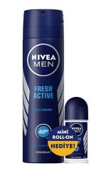 Nivea Men Fresh Deodorant 150 Ml + Roll-On 25 Ml Hediyeli
