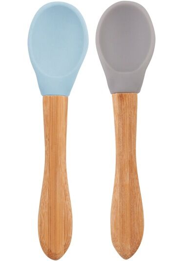 Oioi Mama Kaşığı 2'li Mineral Blue-Powder Grey