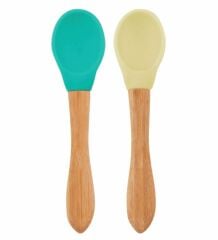 Oioi Mama Kaşığı 2'li Aqua Green-Mellow Yellow