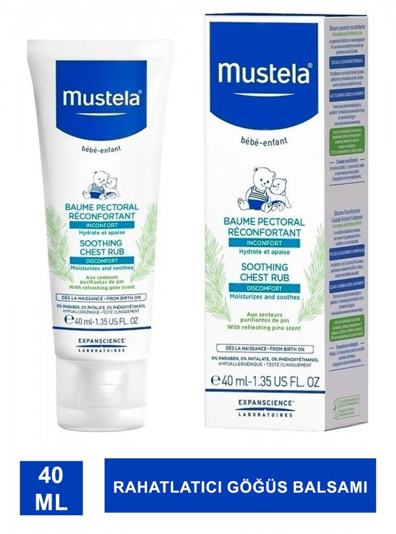Mustela Rahatlatıcı Göğüs Balsamı 40 ml