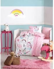 Cotton Box Bebek Nevresim Takımı Unicorn Pembe