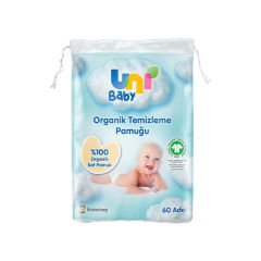 Uni Baby Organik Temizleme Pamuğu 60 Adet