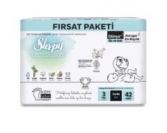 Sleepy Bio Natural 3 Numara Midi 42'li Bebek Bezi