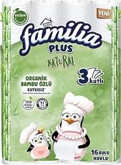 Familia Plus Natural Kağıt Havlu 16'lı