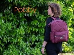 Pobby Bebek Bakım Sırt Çantası Bordo