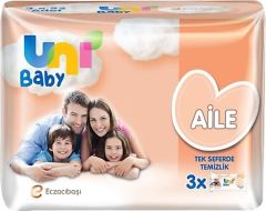 Uni Baby Aile Islak Mendil 3x52