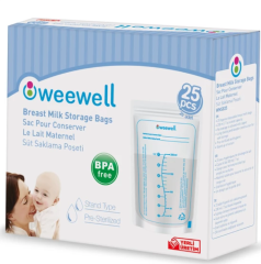 Weewell Süt Saklama Poşeti Wms825 25'li