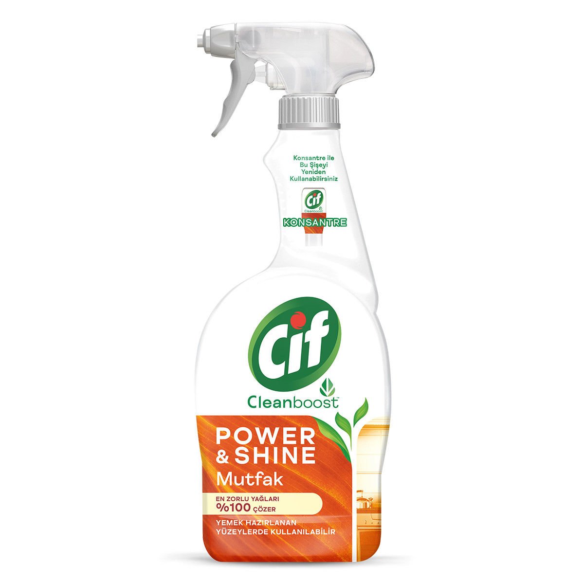 Cif Power Shine Mutfak Temizleyici Sprey 750 ml