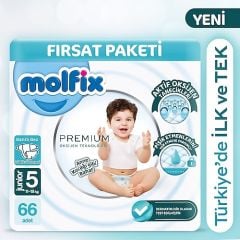 Molfix Premium Ultra Fırsat Paketi 5 Numara Junior 66'lı