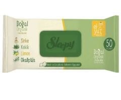 Sleepy Doğal Organik Pamuklu Islak Medil 50'lı